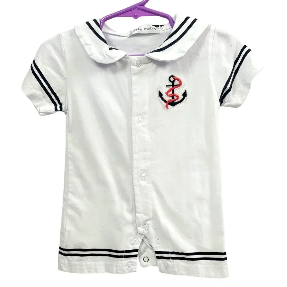 Little Baby Infant Sailor Costume Size M 0-6 Months